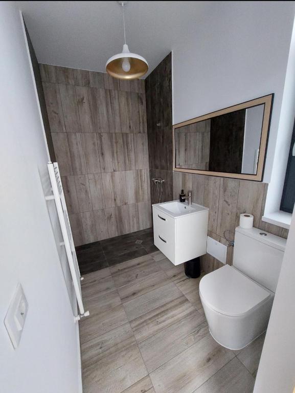 Koupelna v ubytování Casa Kaf