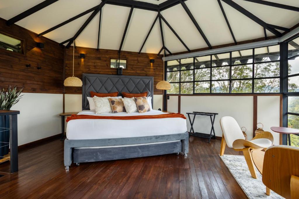 Postel nebo postele na pokoji v ubytování GreenOriental Resort