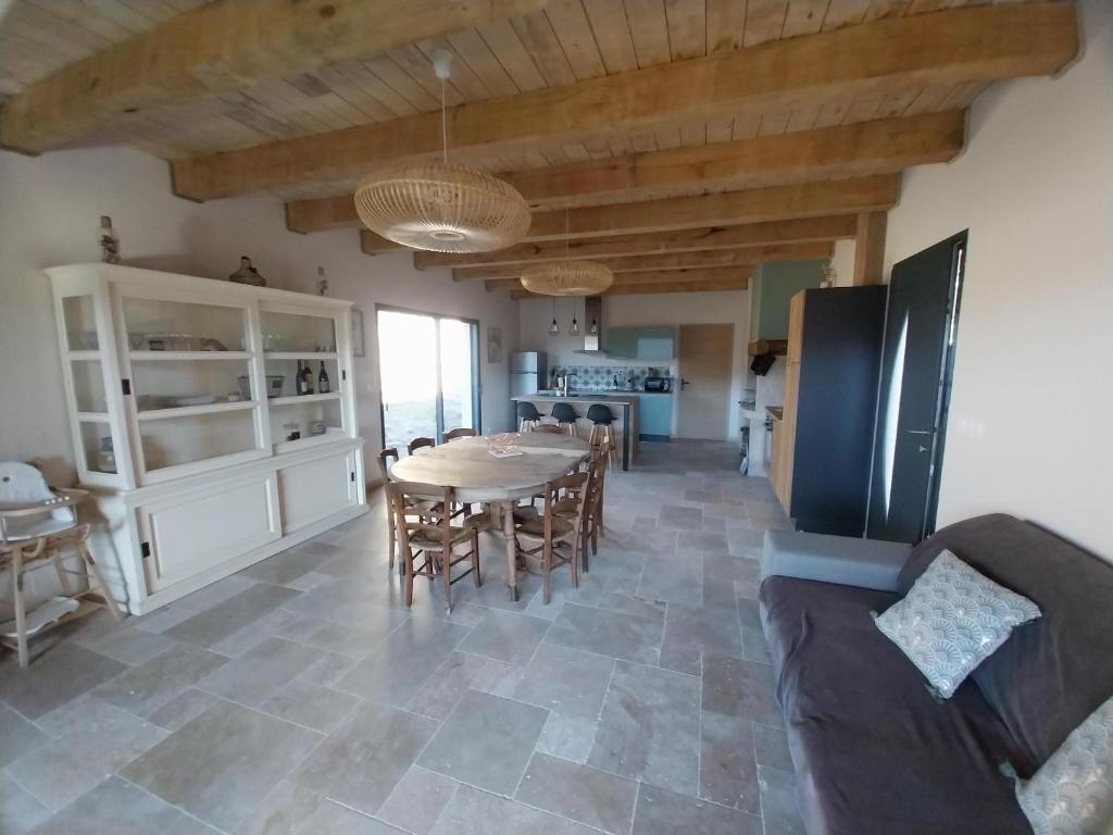 Eldhús eða eldhúskrókur á Gîte Au point de Vue