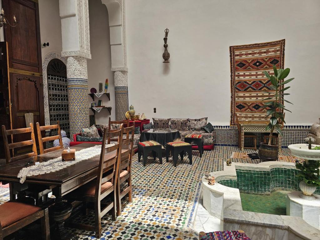 Restaurace v ubytování Riad Lalla Zoubida