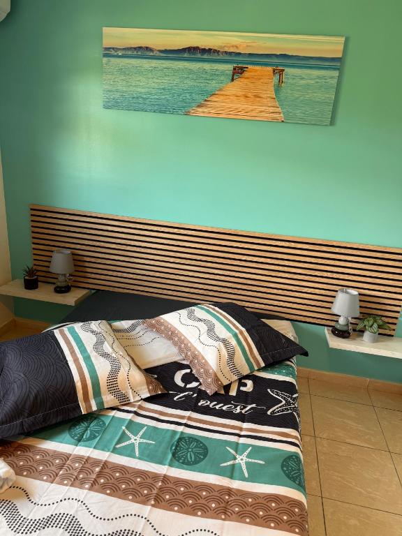 Postel nebo postele na pokoji v ubytování Effet Plage