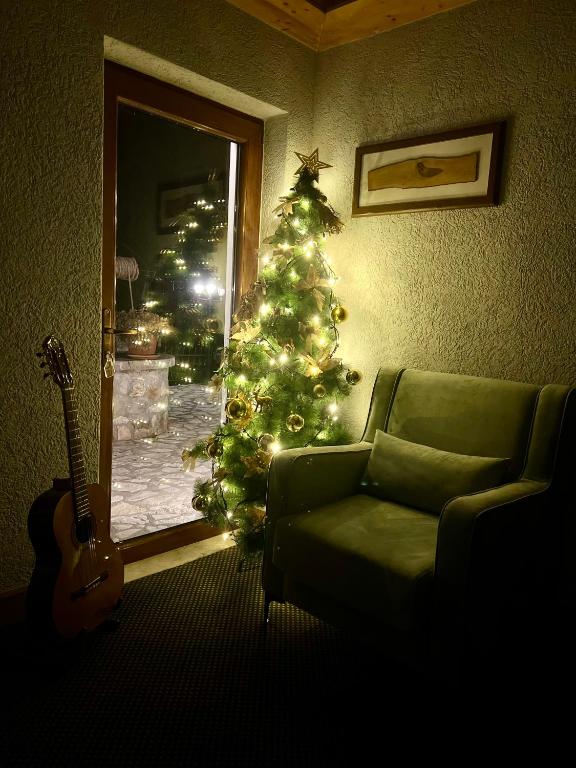 Posezení v ubytování Hotel Kulla e Arte
