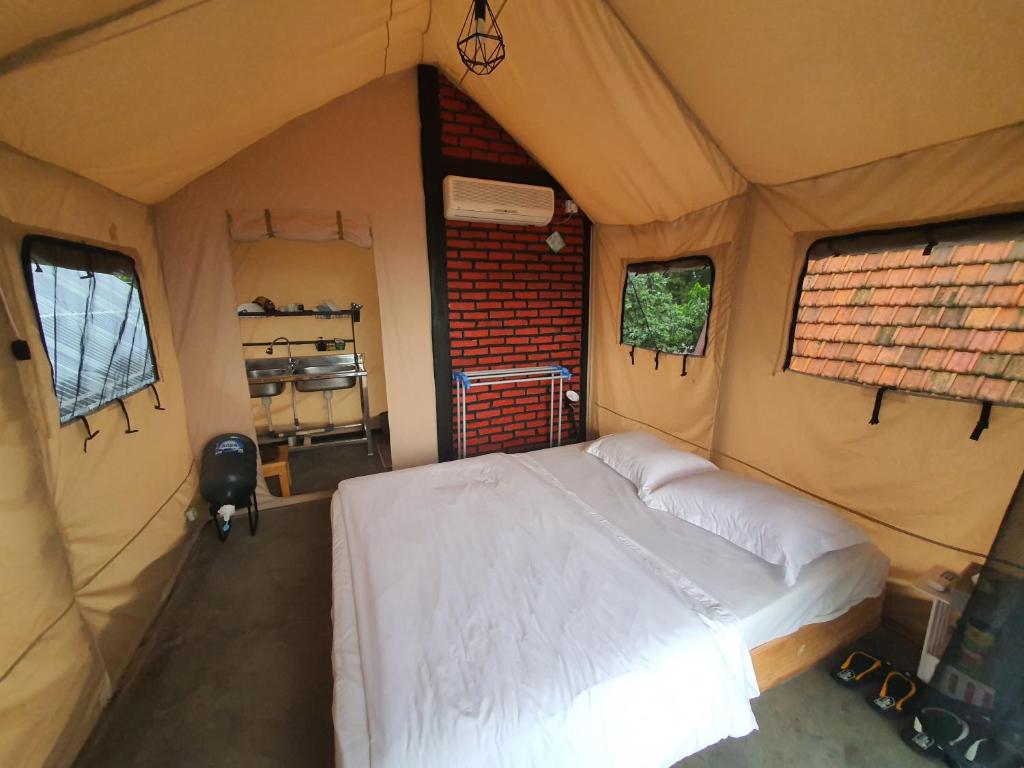 Villa Lumbung Salak - Tweepersoonskamer Met Uitzicht Op De Bergen