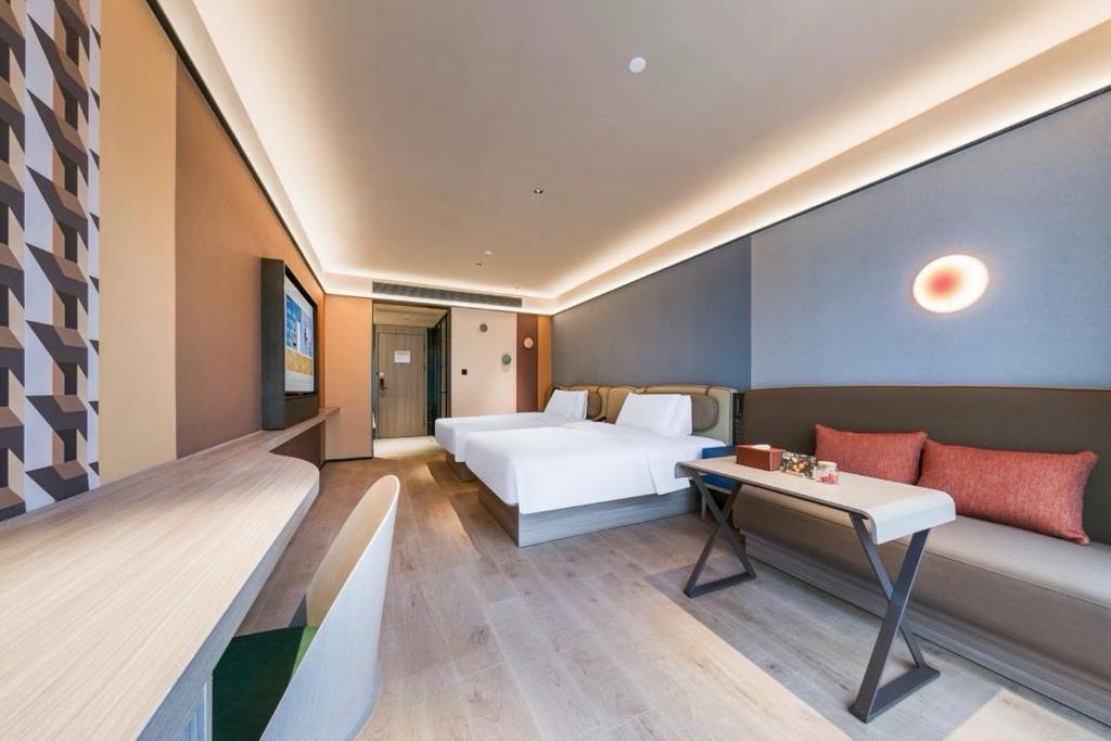 Χώρος καθιστικού στο Orange Hotel Guilin Yangshuo West Street Branch