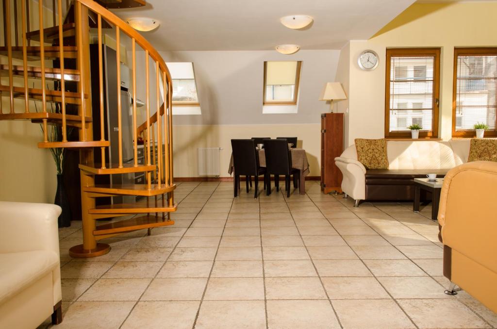 Posezení v ubytování Sopocki Dwór Apartments