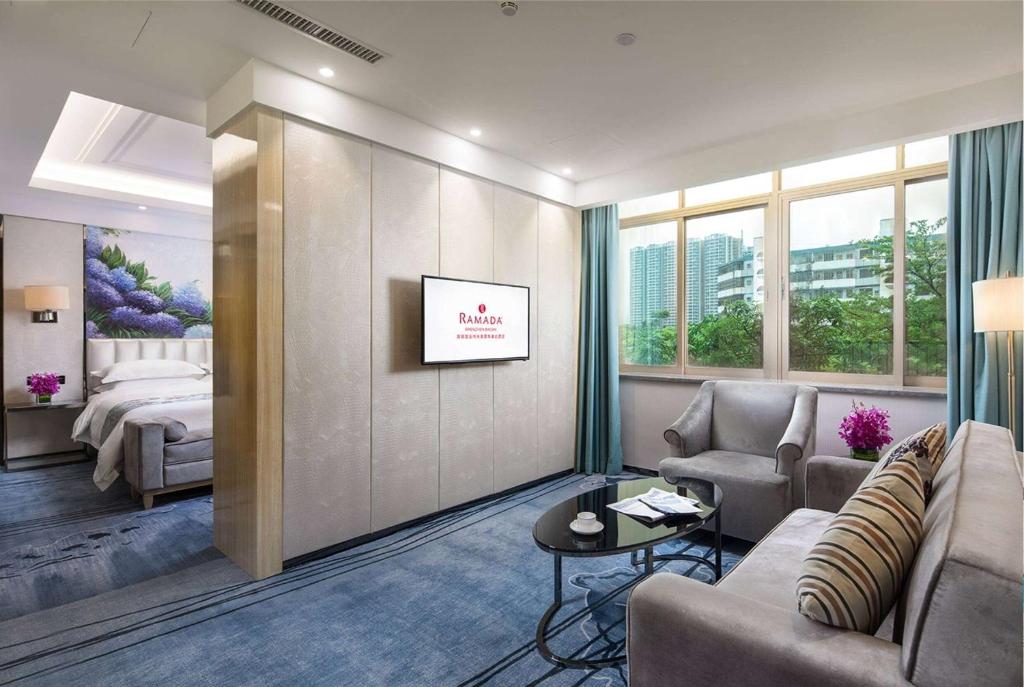 Posezení v ubytování Ramada Shenzhen Baoan