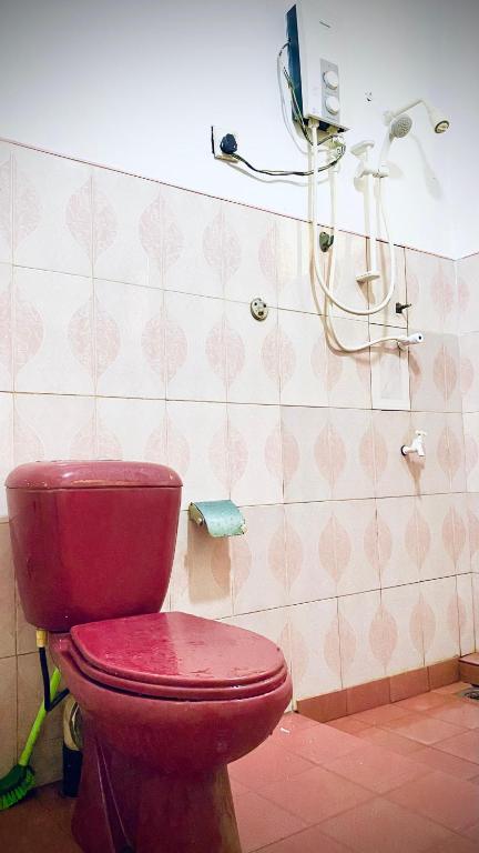 Koupelna v ubytování Miringa homestay