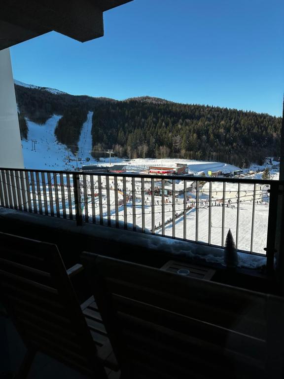 a view from the balcony of a room with a view at Apartment Aurora in Bjelašnica
