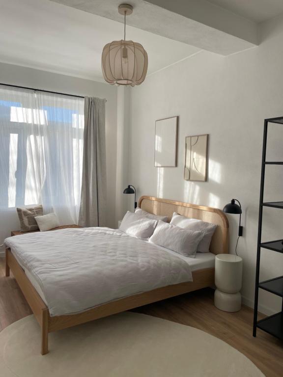 Postel nebo postele na pokoji v ubytování ApartNaest - vollausgestattete Apartments I kostenlos parken I flexibler Check-in I 1 bis 4 Zimmer I 1 bis 10 Personen