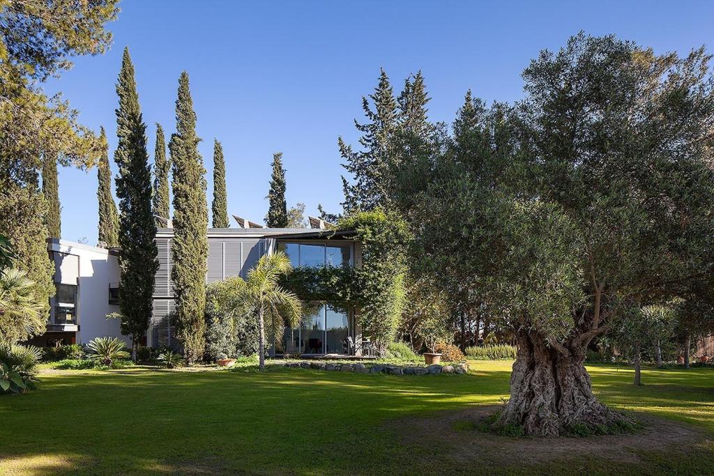 Κήπος έξω από το 1BR Apartment in the heart of nature near Seville with swimming pool and parking