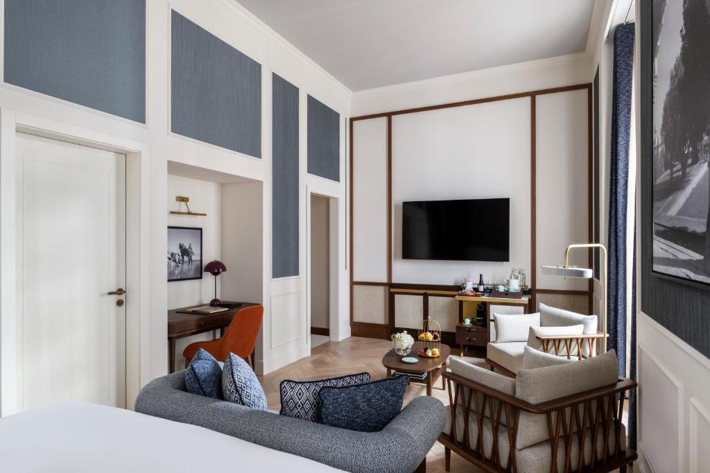 Sjónvarps- og/eða afþreyingartæki á Hôtel Métropole Genève
