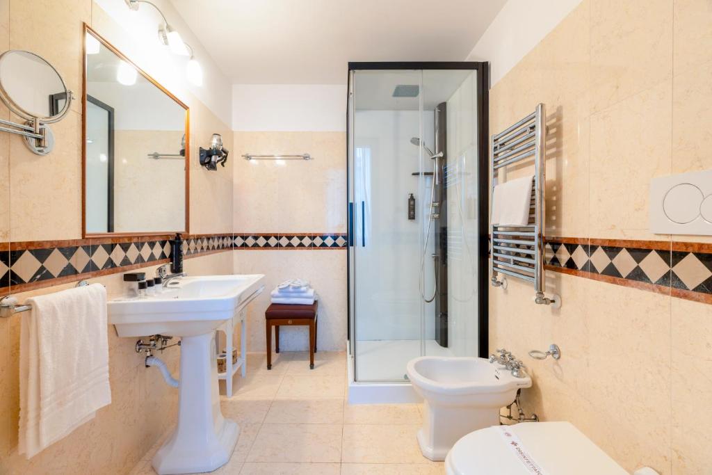 Koupelna v ubytování Hotel Al Ponte Dei Sospiri