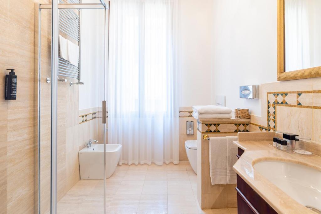 Koupelna v ubytování Hotel Al Ponte Dei Sospiri