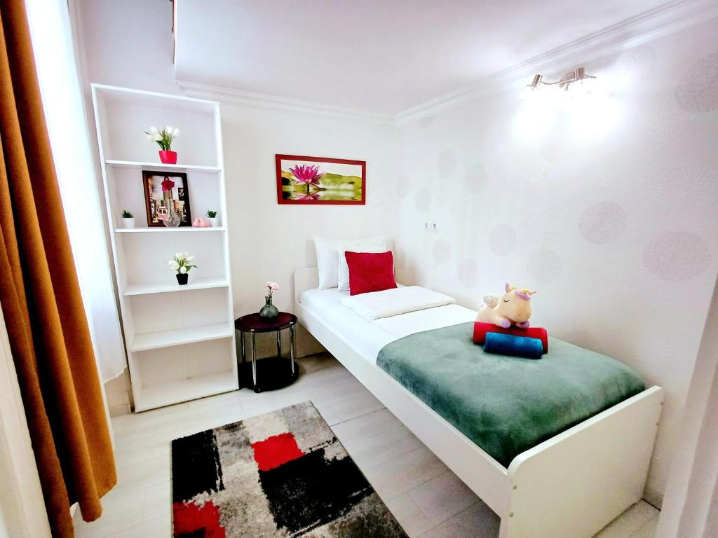 Posteľ alebo postele v izbe v ubytovaní Mariann's modern apartment in the city center
