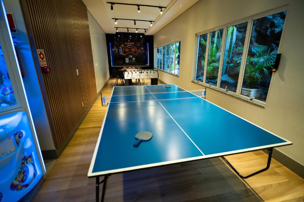 Stolní tenis v ubytování Tarobá Hotel nebo okolí