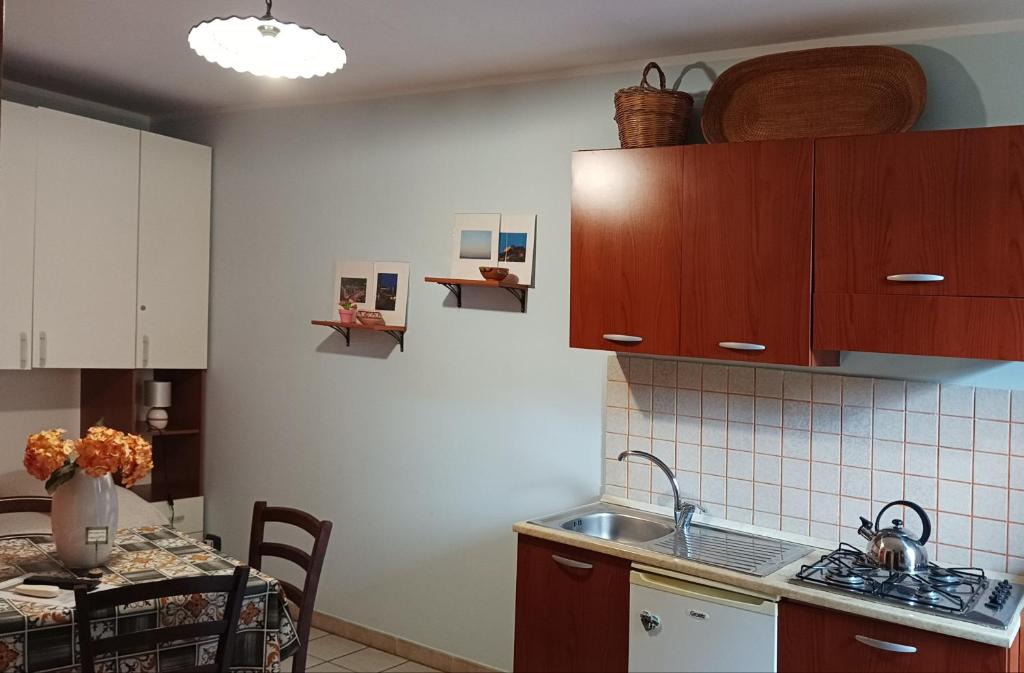 Kuchyň nebo kuchyňský kout v ubytování Bed & Breakfast Scicli