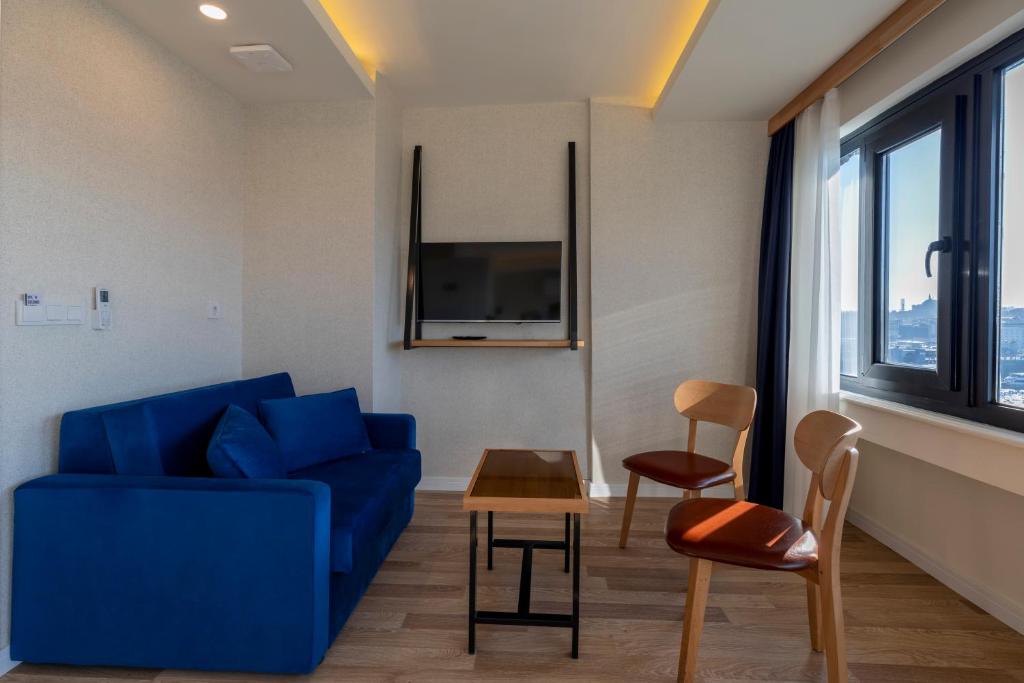 Posezení v ubytování Union Hotel Karaköy