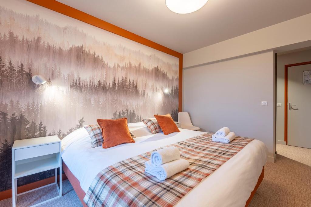 Hôtel Restaurant Le Bois Joli et SPA - Люкс с видом на горы