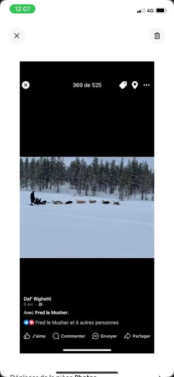 une capture d'écran d'une page d'un site web avec une photo d'arbres dans l'établissement Maison au cœur du Vercors, à Saint-Agnan-en-Vercors