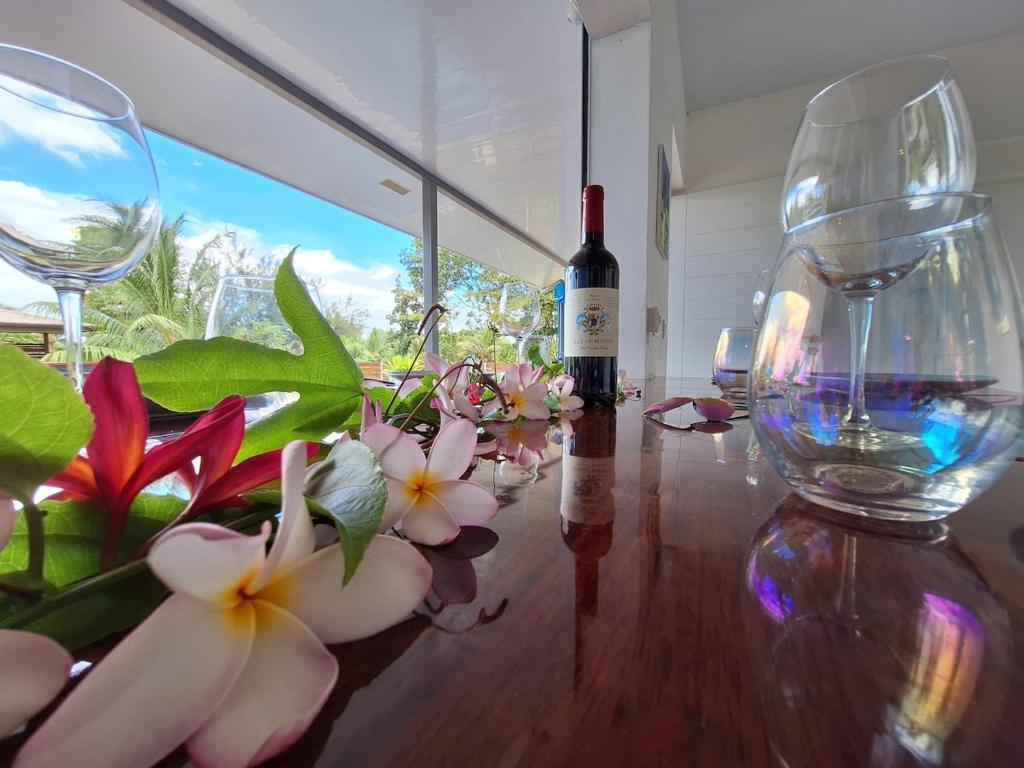 FARE HEI - Maison 2 chambres avec Piscine privée et accès plage - photo 5 - Moorea, Polynésie