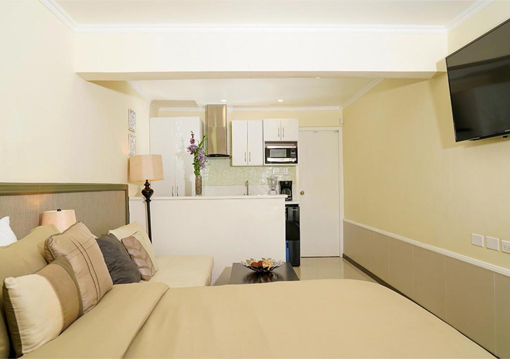 Kuchyň nebo kuchyňský kout v ubytování Yoyita Suites Aruba