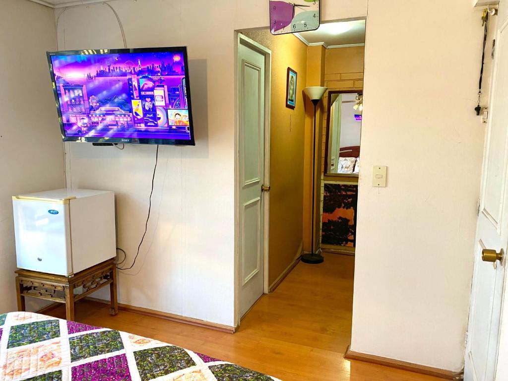 Köök või kööginurk majutusasutuses Habitación en Suite Fiesta Tropical