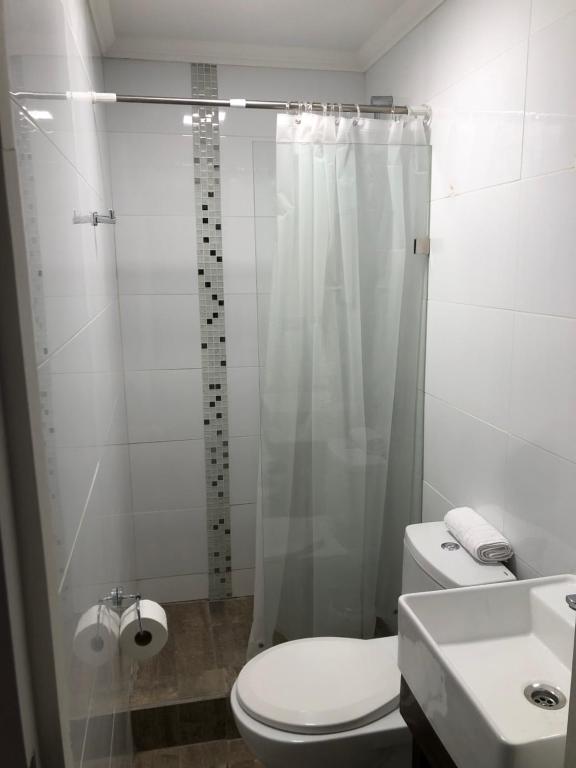 Koupelna v ubytování Resplendor Hotel