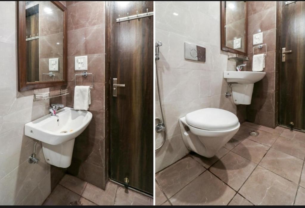 Koupelna v ubytování Hotel ShivMurti Classic