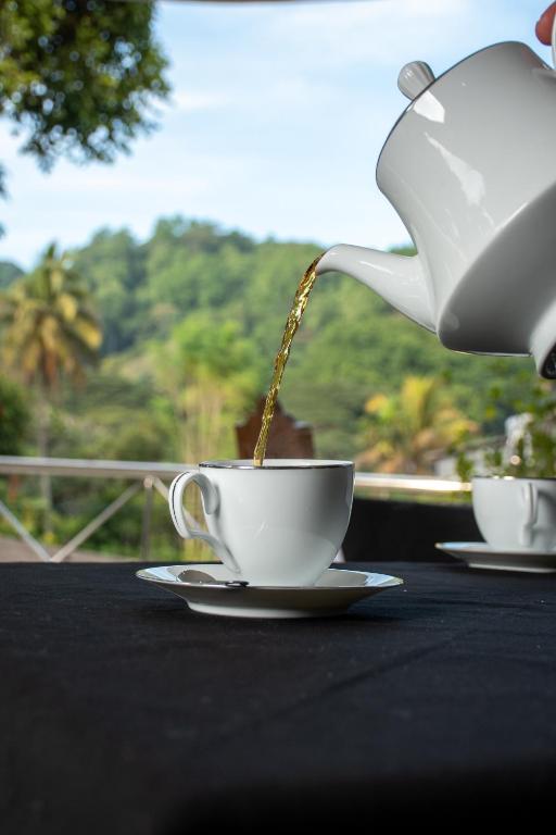 Příslušenství pro přípravu čaje a kávy v ubytování BYLAKE Kandy