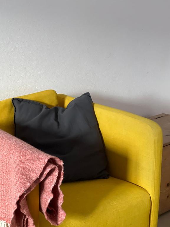 Posezení v ubytování Tauglerei Doppelzimmer Bergamotte