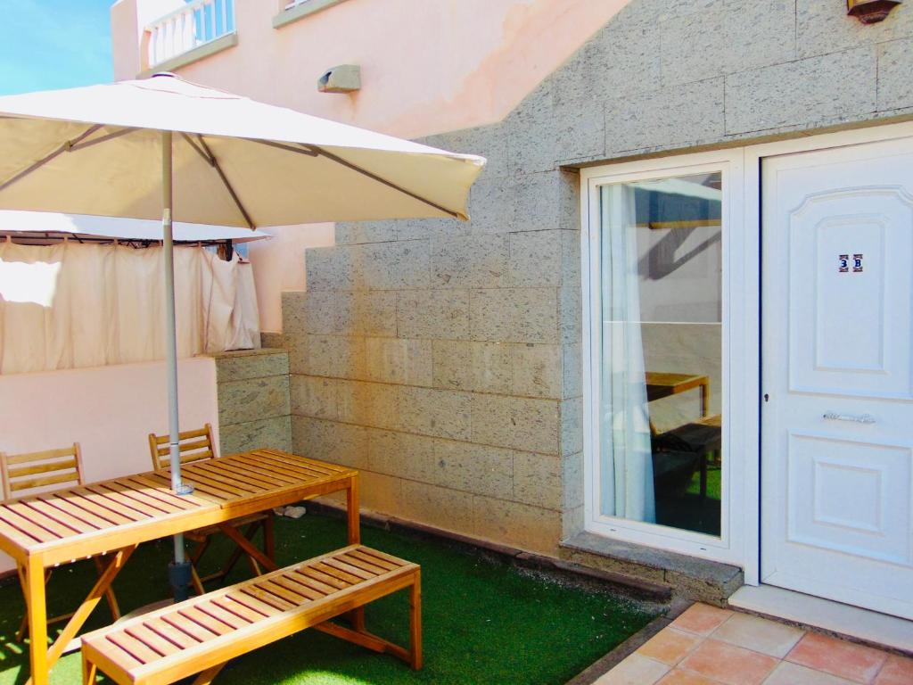 Αίθριο ή υπαίθριος χώρος στο Casita Playa Castillo "Vivienda 3B"