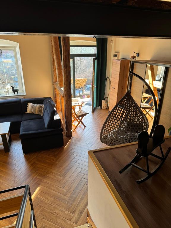 Posedenie v ubytovaní Dawna Mleczarnia Apartamenty LOFT