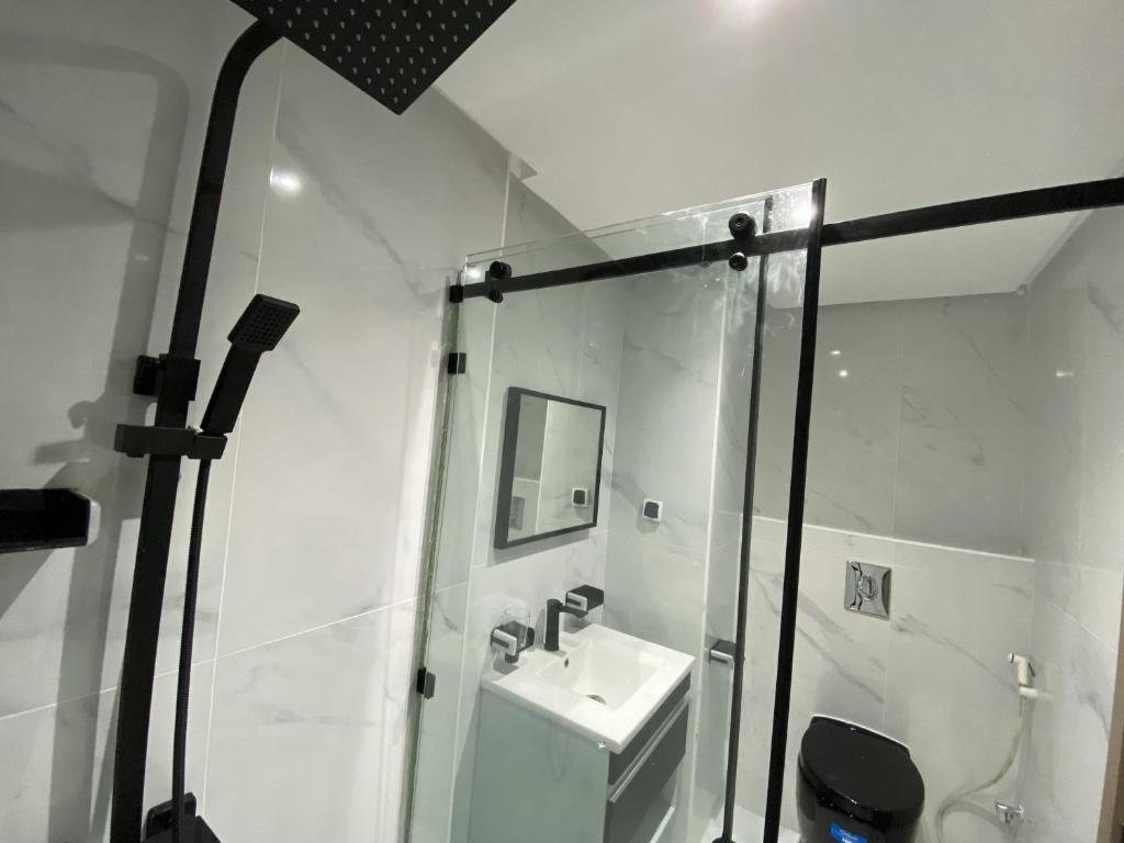 Koupelna v ubytování appartement bades alhoceima