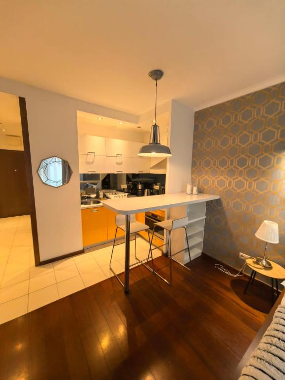 Kuchyňa alebo kuchynka v ubytovaní JM Apartment Old Town Krakow