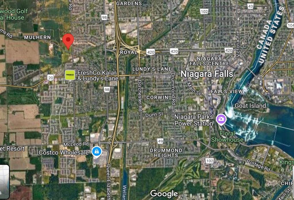 Nespecifikovaný výhled na destinaci Niagara Falls nebo výhled na město při pohledu z prázdninového domu