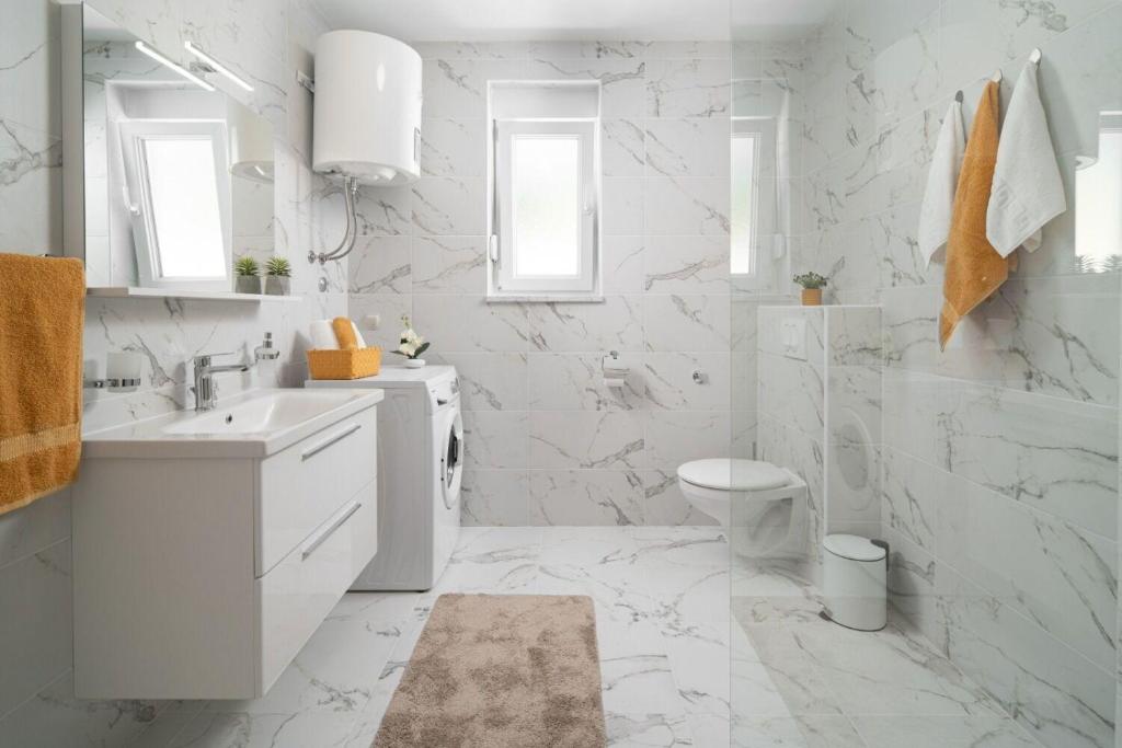 Koupelna v ubytování Apartments Lux 2