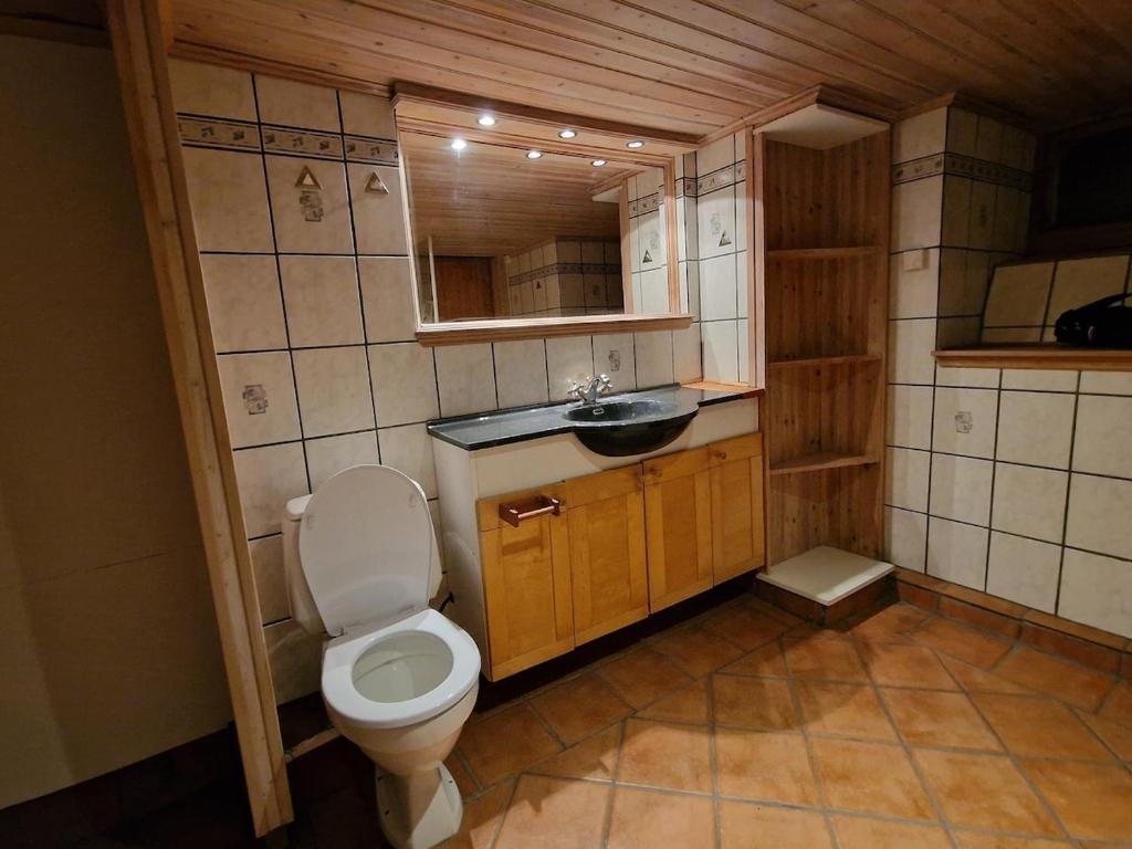 Koupelna v ubytování Egen källarlägenhet i Växjö C