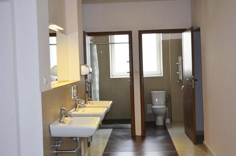 Koupelna v ubytování Twój Hostel Klimczoka 7