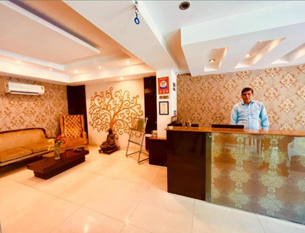 Vstupní hala nebo recepce v ubytování Hotel The Rio, Haridwar