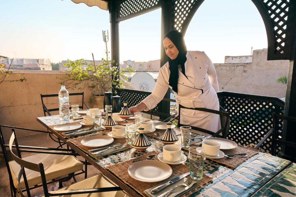 Balkón nebo terasa v ubytování Riad Nomada Marrakech