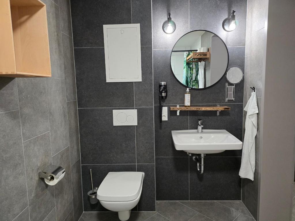 Koupelna v ubytování Aparthotel Fairschlafen Minden