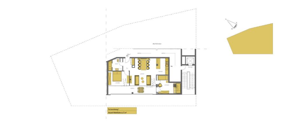Majutuskoha InselLoft Wohnung 1 korruse plaan