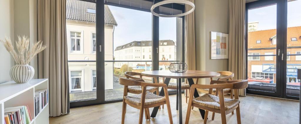 Posezení v ubytování InselLoft Wohnung 2