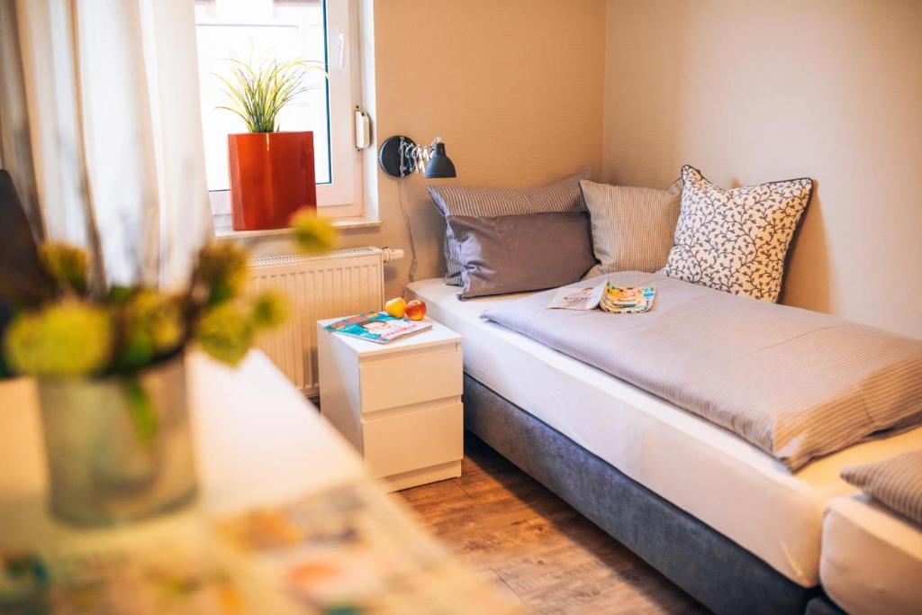 Postel nebo postele na pokoji v ubytování Haus Jelena Appartement 1