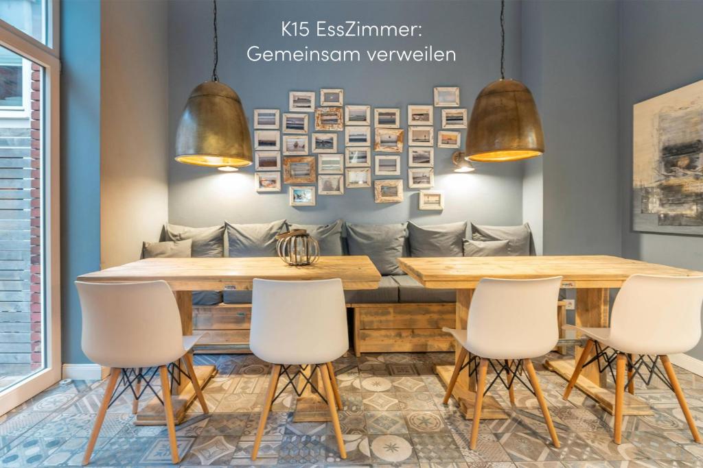 Posezení v ubytování Logierhaus K15 Appartement 8