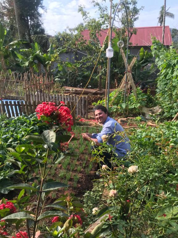Zahrada ubytování Bee Lucky Homestay
