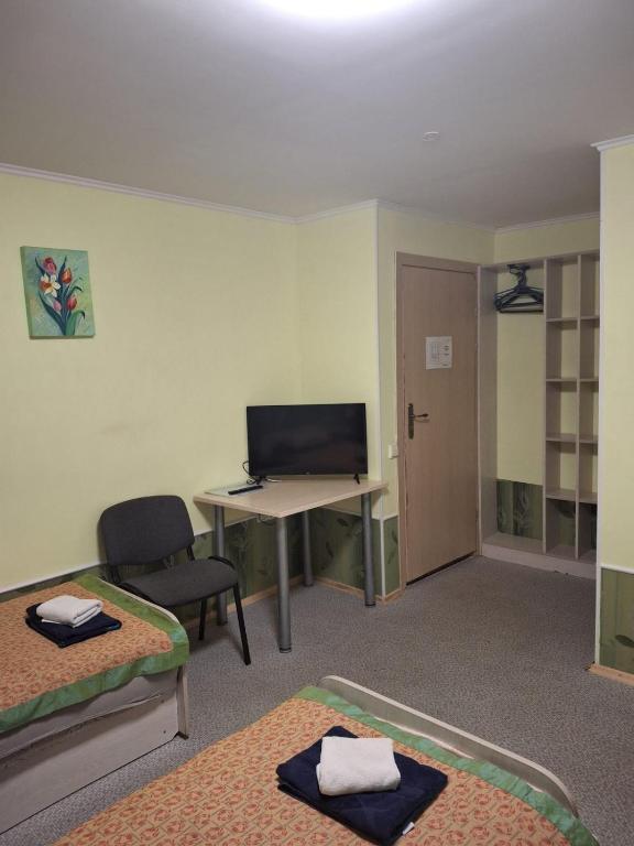 TV a/nebo společenská místnost v ubytování Idilė Bed & Breakfast - Visaginas