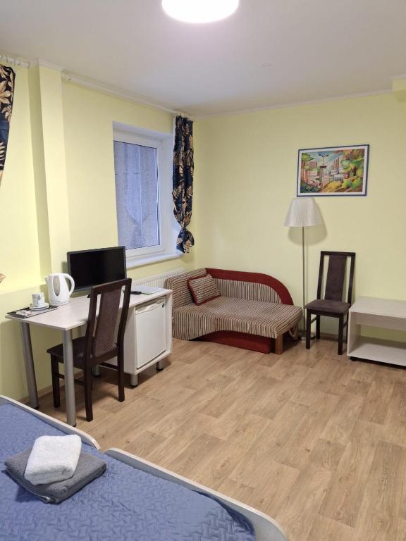Postel nebo postele na pokoji v ubytování Idilė Bed & Breakfast - Visaginas