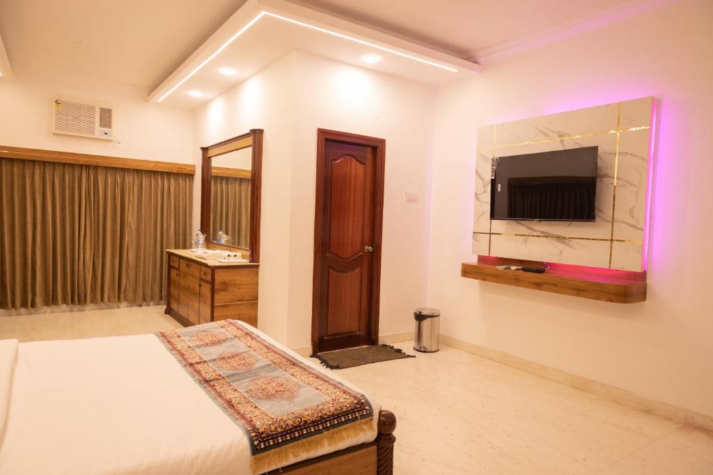 TV a/nebo společenská místnost v ubytování Hotel Sunpark - A Luxury Hotel