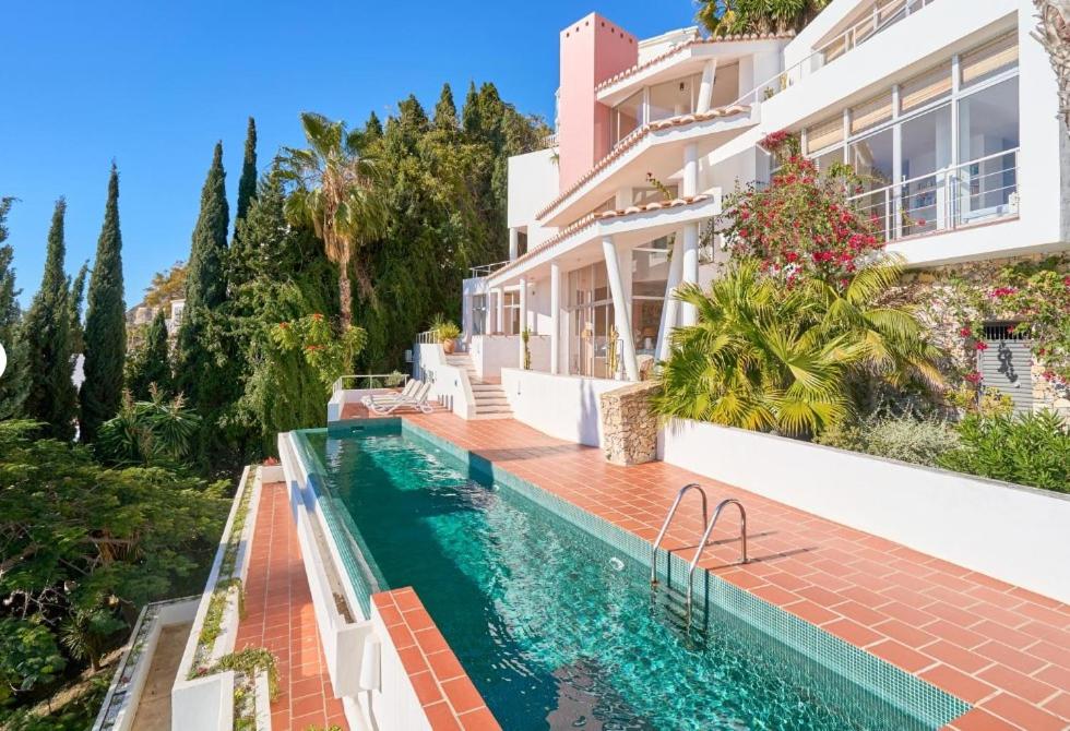 an image of a house with a swimming pool at Only Adult Villa El Abanico in Almuñécar